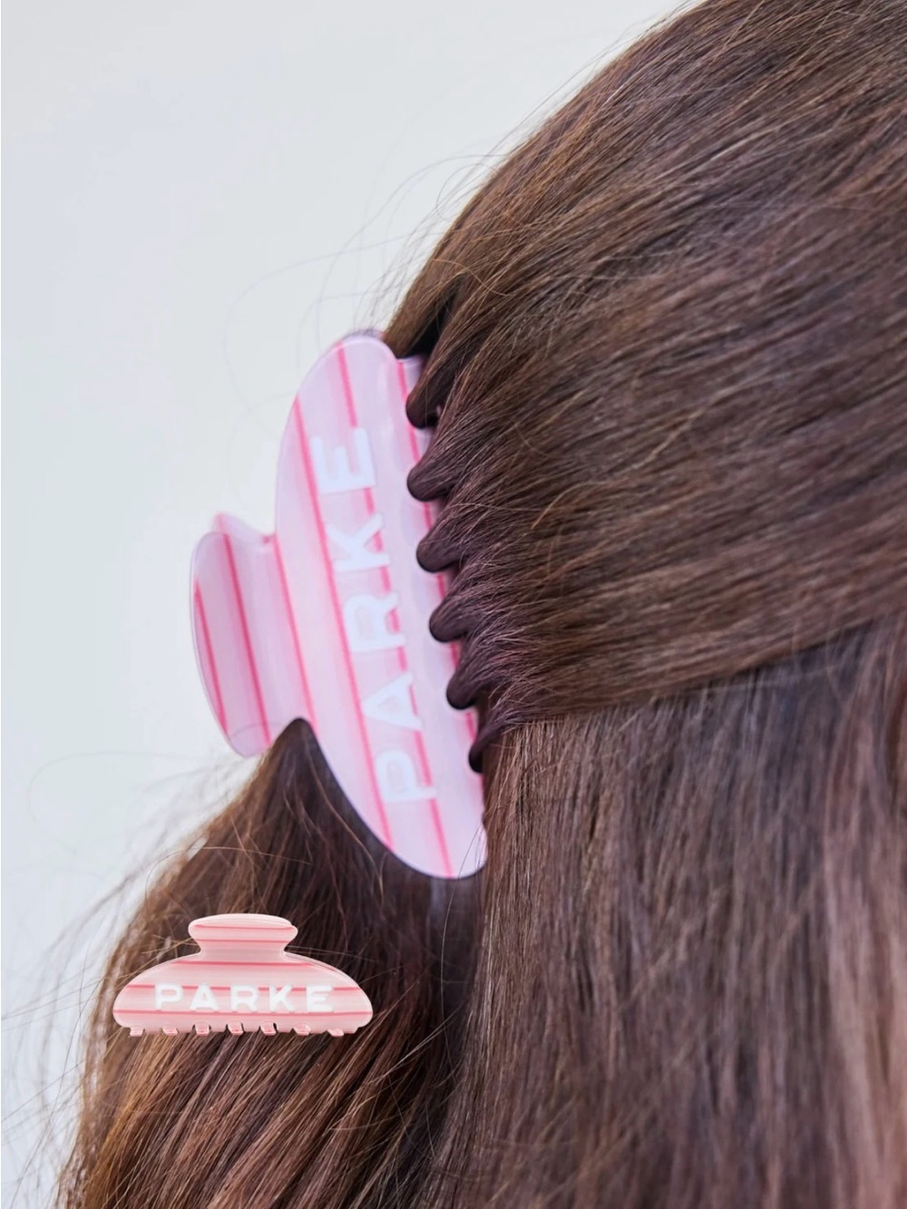 NIB PARKE Girly Stripe Claw Clip
